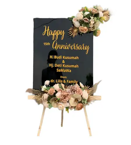 Papan Bunga Akrilik Campuranom