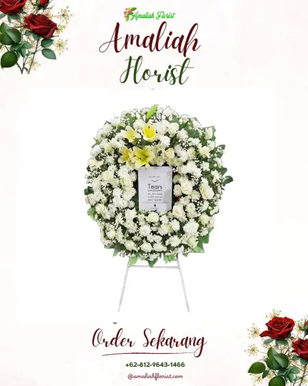 Krans Bunga Duka Campuranom